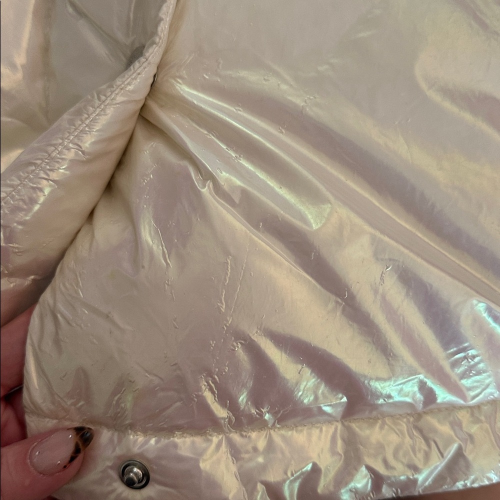 Moncler Iridescent Cream Puffer Jacket - Picture 6 of 17